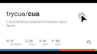 GitHub - trycua/cua: c/ua is the Docker Container for Computer-Use AI Agents.