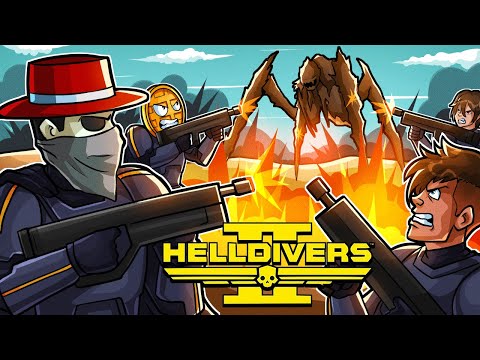 4 Morons Vs Helldivers 2 | Helldivers 2 Funny Moments!