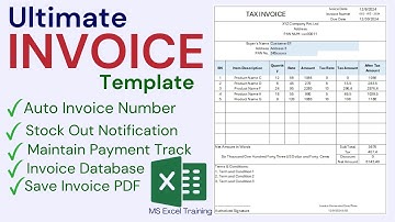 Ultimate Automatic Invoice Sheet in Excel | Exciting Features🔥