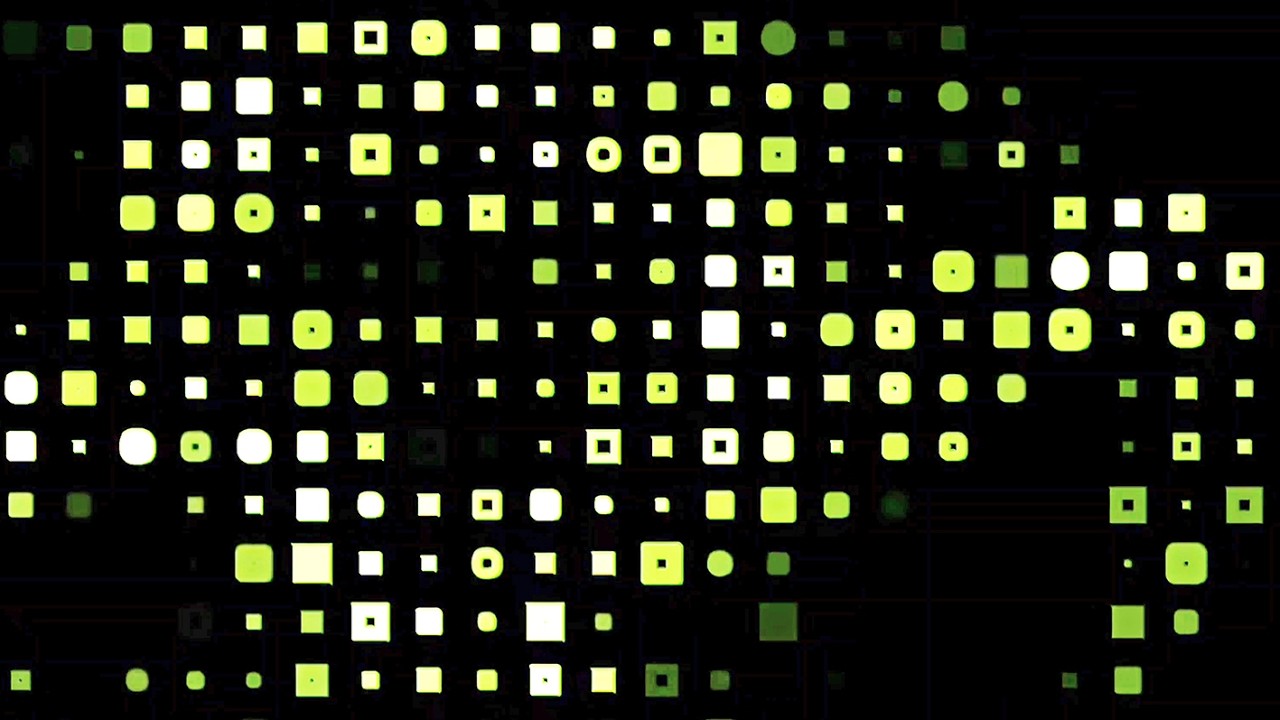 4K Screensaver Abstract Green Fluid Simulation 🟢 | Hypnotic Pixel Grid Flow ⚡