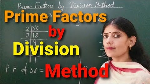 prime factorization division method | prime factors of a number |  #primefactorization #maths