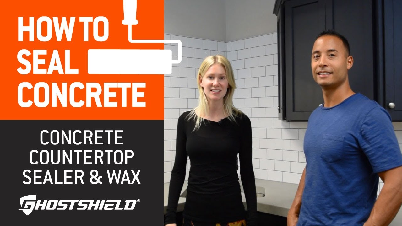 How To Seal Wax A Concrete Countertop Ghostshield Youtube