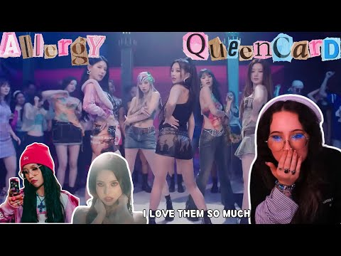 ❥first time watching (여자)아이들((G)I-DLE) | Allergy and Queencard MV Reaction