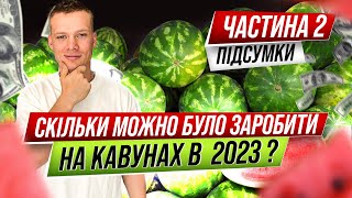 картинка: Ґрунтовий кавун без поливу.Підсумки,скільки заробили ? 1000000$ ?