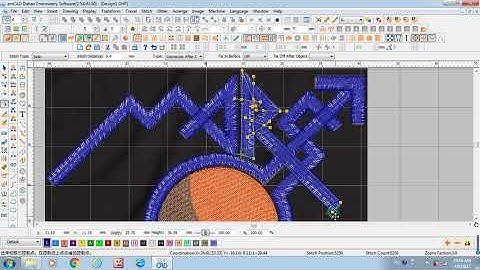 Jinyu Embroidery Machine: Dahao EmCAD embroidery digitizing design software tutorial (2)