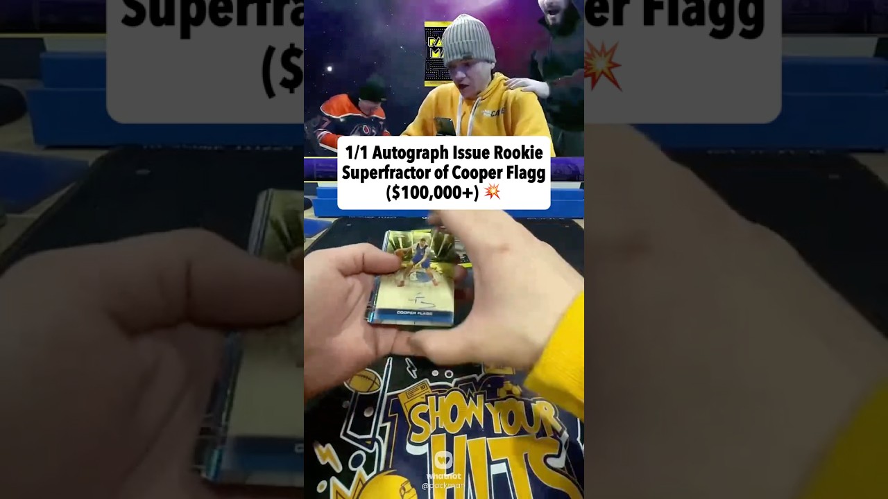 We pulled the $100K+ Cooper Flagg 1/1 Superfractor Auto! 😱🔥 #shorts