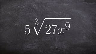 Simplifying The Cube Root Of An Expression With Variables