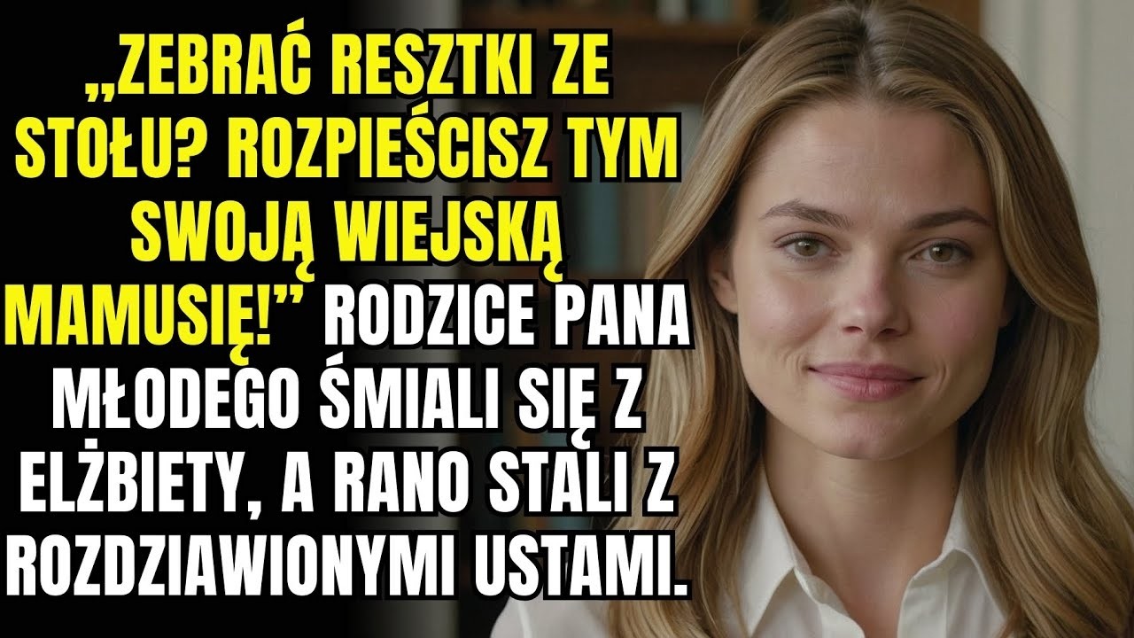 „Zbierać resztki ze stołu  Rozpieścisz tym swoją mamę ze wsi!” Rodzice pana młodego śmiali się z 2