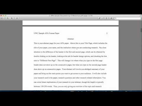 How to make a title page for an essay apa