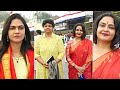 Viral Video: Allu Sneha Reddy, Pragathi, Nandini Reddy visit Tirumala