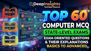 Top 60 computer MCQ exam oriented questions with their explanation for state level competitive exam
