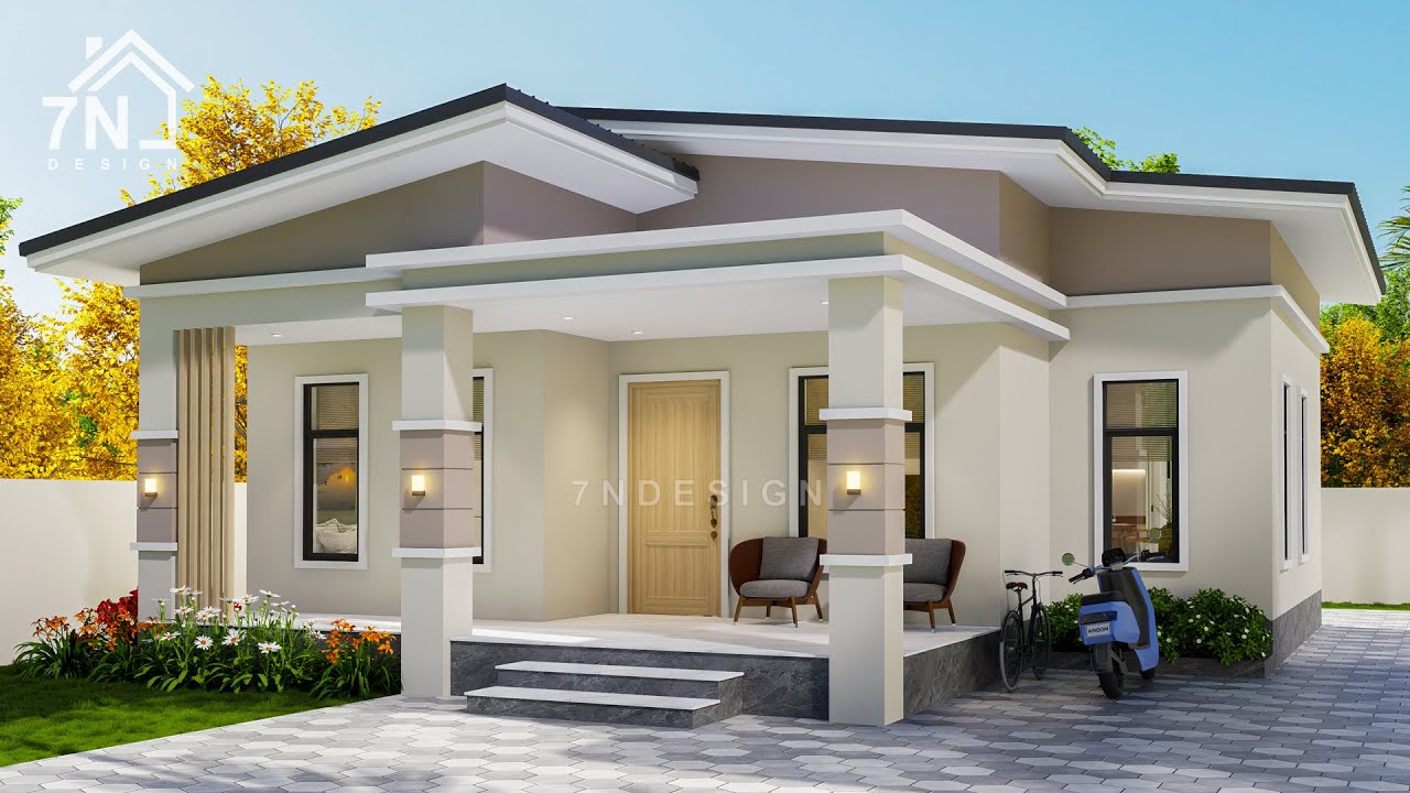 Beautiful House Design | 9 x 9.9 Meter Floor Plan | 3Bedrooms - YouTube