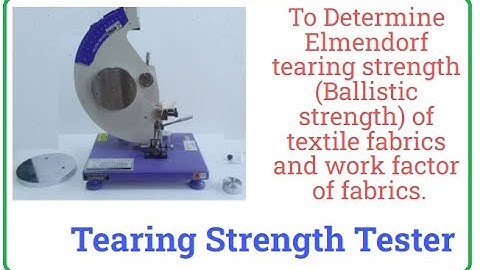 Tear Strength Tester-Installation/Working Video 6.4kg| Q-Test | Amith Garment Services