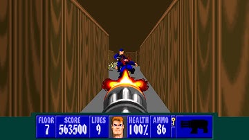 Wolfenstein 3D TC for ZDoom - E3L7 - All Secrets + Secret Exit - I Am a Death Incarnate