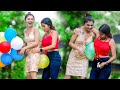 Annu singh uncut balloon bursting prank on cute girl  clip7  funny balloon blast challenge prank