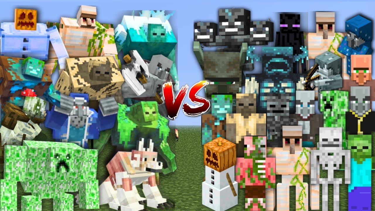 ALL NEW MUTANT MOBS vs ALL MOBS in MINECRAFT MOB BATTLE - YouTube