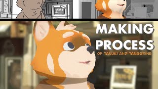 Making Process of Stylized 3D Animation- Tanuki And Tangerine
