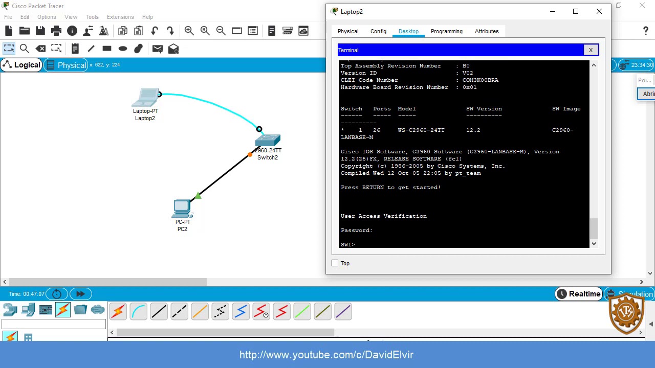 Configuración de Switch Packet Tracer YouTube