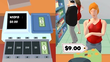 Cashier 3D All Levels BEST Gameplay iOS, Android (apk) Walkthrough #1