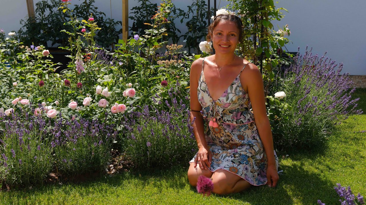 An einem Sommertag auf der Lavendelterasse