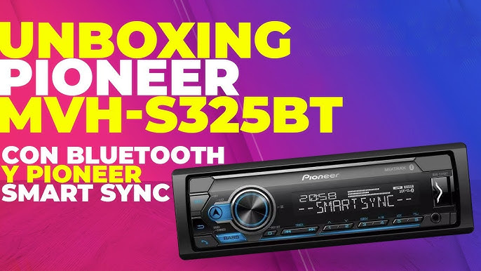 Pioneer DEH-S4200BT - Receptor estéreo de coche con Bluetooth de un solo  DIN en el salpicadero, CD/AM/FM con sincronización inteligente, control