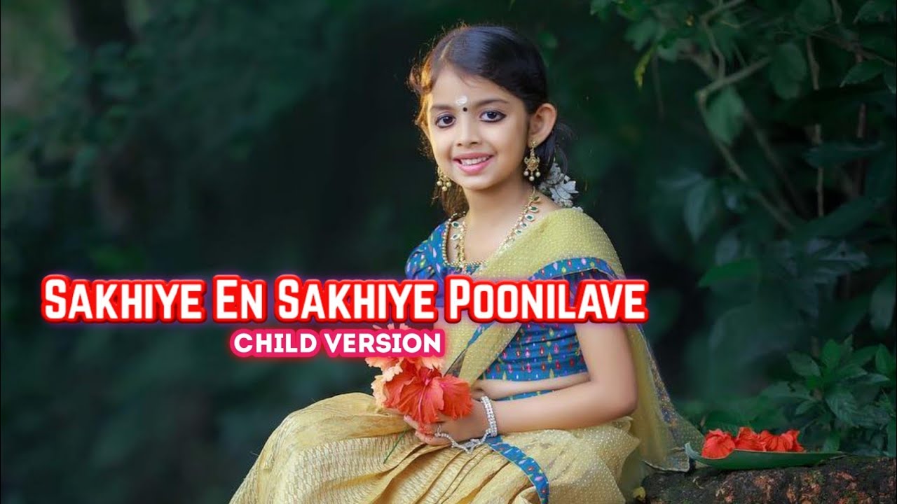 Sakhiye En Sakhiye Poonilave  Child Version  Full Song  Nandanam Serial Title Song