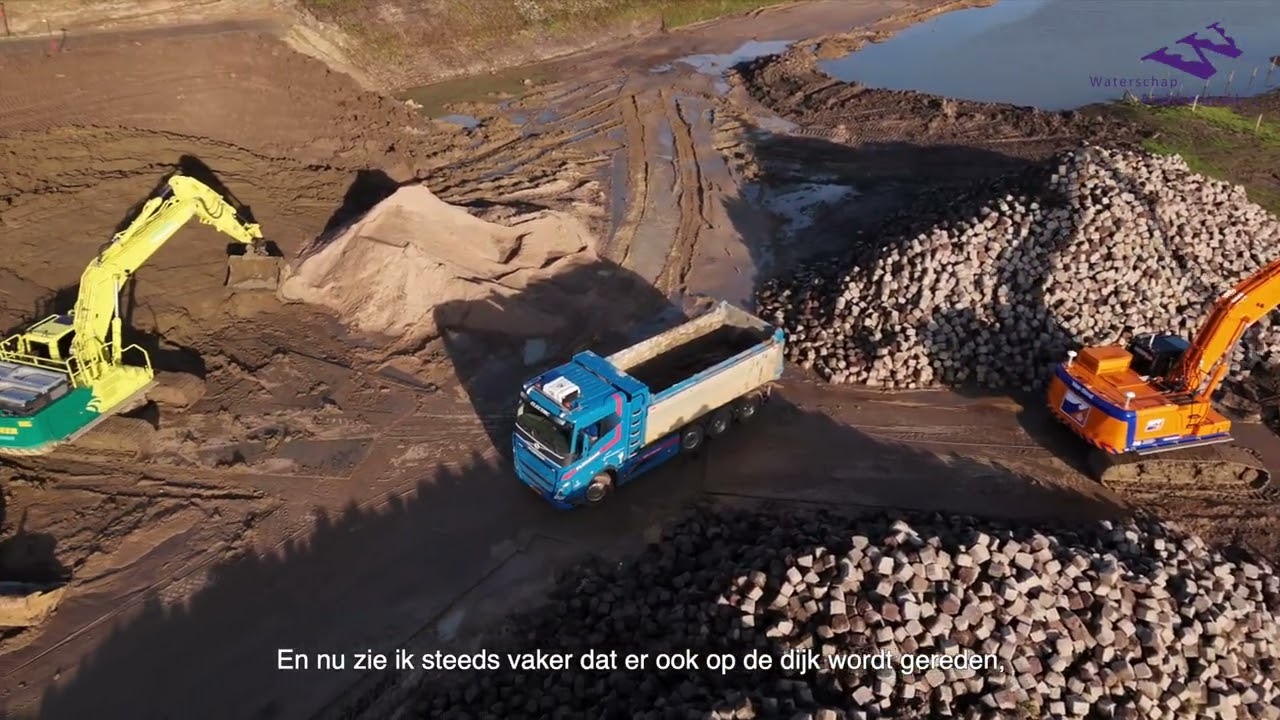 Dijkversterking Tiel-Waardenburg Vlog 9 Bouwlogistiek