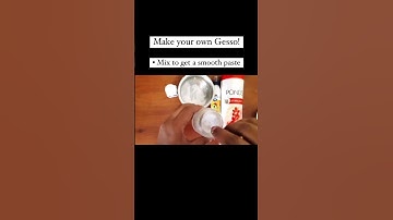 Save Money on Expensive Gesso Primers - Prefect Gesso with Homemade Items | DIY | Art Tutorials