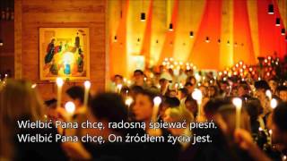 Video thumbnail of "Wielbić Pana chcę + tekst"