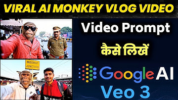 VIRAL AI MONKEY VLOG | Create Ai Vlog With VEO 3 | Free Without Credit Card I Ai Monkey Vlog Kaise