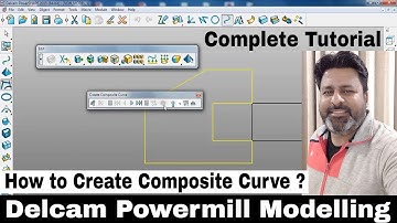 POWERMILL 2018 MODELING COMPOSITE CURVE TRIM LINE DELCAM 2018 HINDI