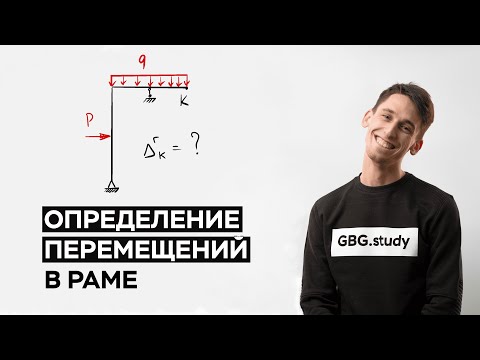 Определение перемещений в раме | Интеграл мора | Правило Верещагина