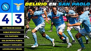 DELIRIO en SAN PAOLO 💙 | NAPOLI 4-3 LAZIO 2011 (HAT-TRICK de CAVANI 🇺🇾)