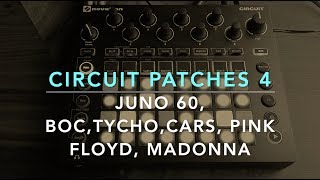 Novation Circuit Patches 4, BOC, Tycho, Madonna, Beatles, Pink Floyd