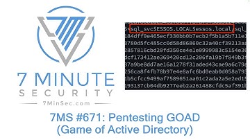 7MS #671: Pentesting GOAD (Game of Active Directory)
