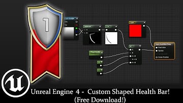 Unreal Engine 4 - Custom Shaped Health Bar! (Free Download!)