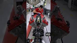 How Ferrari builds V12 Engines! (Start to Finish) #Ferrari #V12
