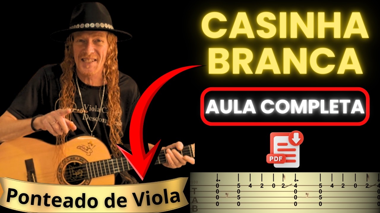 Casinha Branca | Como Tocar Na Viola Caipira - Ponteado de Viola | Cifra de Viola