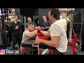 VAZGEN SOGHOYAN VS DEVON LARRATT ARMWRESTLING TRAINING 2019