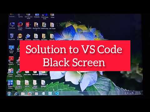 How to solve the problem of a black screen in Visual studio code