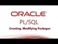 How to creating modifying and removing the packages in  plsql oracle database