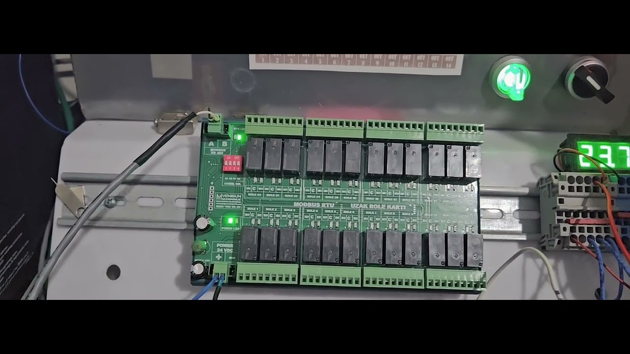 MODBUS RTU RS485 24KANAL ROLE KARTI