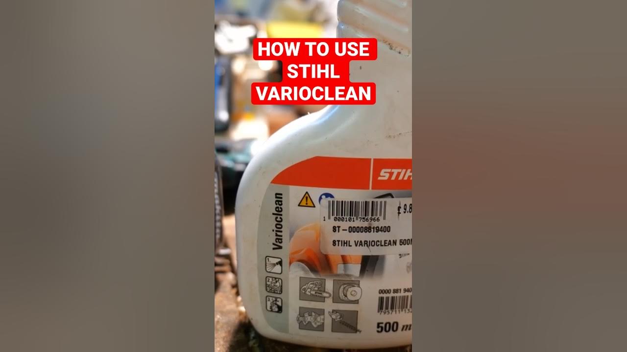 How to use Stihl VarioClean YouTube