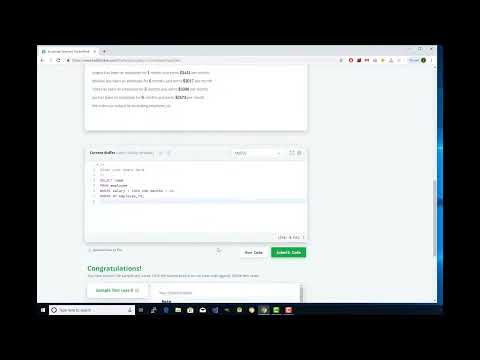 HackerRank Practice Sql 20 Emplyee Salaries