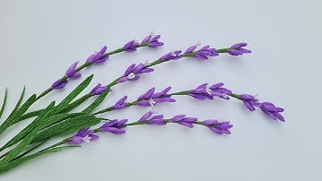 How to make Lavender flowers from crepe paper / Paper Flower / Góc nhỏ Handmade
