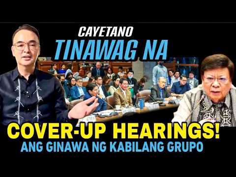 Cayetano Binanatan ang ginawang Hearing ng kanilamg grupo