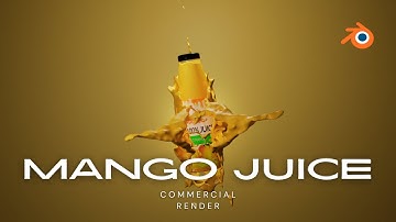 Refreshing Mango Juice Commercial | 3D Render Showcase