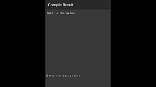 Find Vowel Or Consonant #shorts #shortsvideo #trending #python