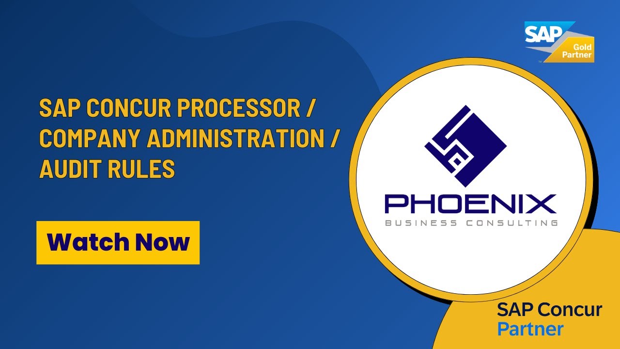 SAP Concur Processor / Company Administration / Audit Rules