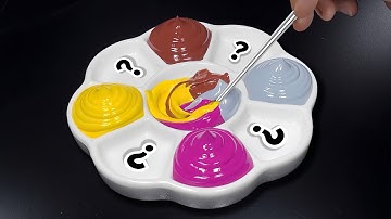 ❤️Making 5 Colors with Only 4 Mysterious Colors || Color Mixing 